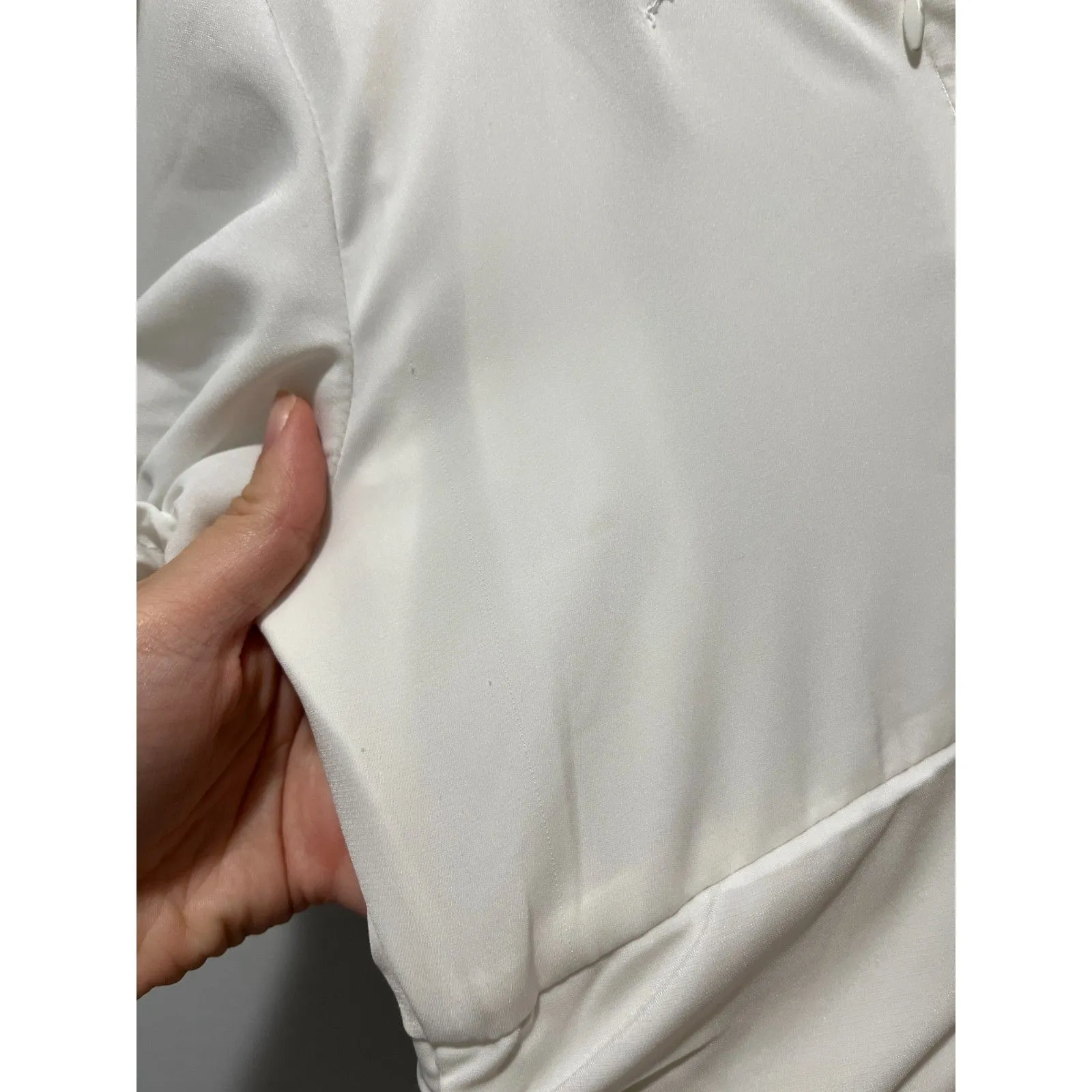 Hello Molly Not Fair On Me Mini Dress White Size 2 Bridal Coquette - Image 8