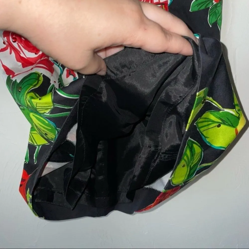 David Meister Floral Print Strapless Sheath Dress Size 4 - Image 4