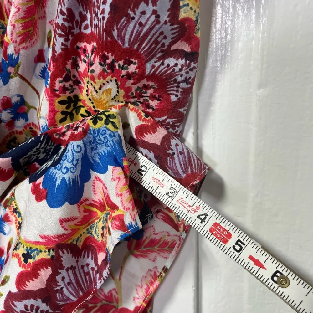 NWT Misa Ruchika Floral Smocked back Romper in Amalfi botanical size XS - Image 11