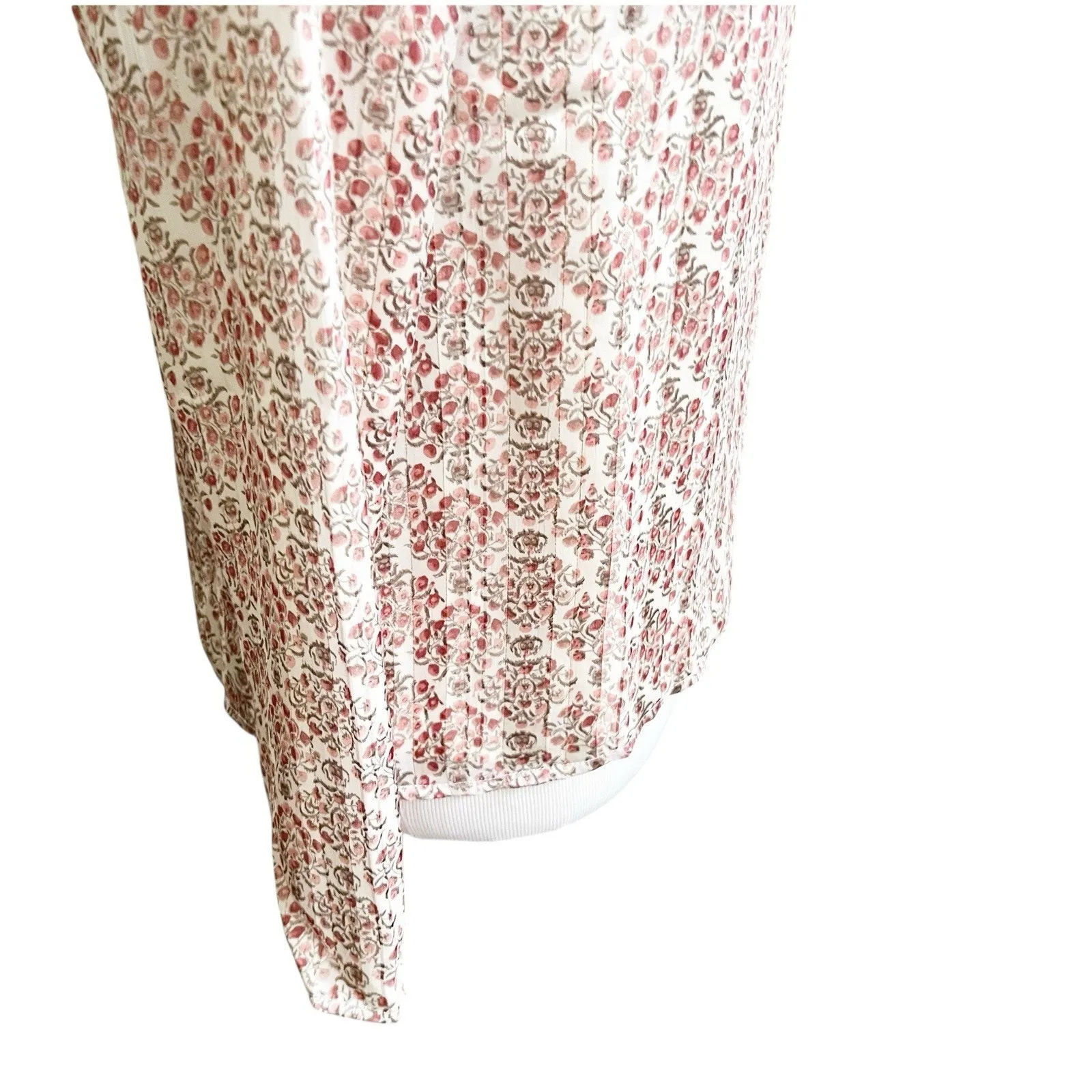 Greylin High Neck Crochet Yoke Cottage Core Peasant Blouse NWT Size XS Pink - Image 5