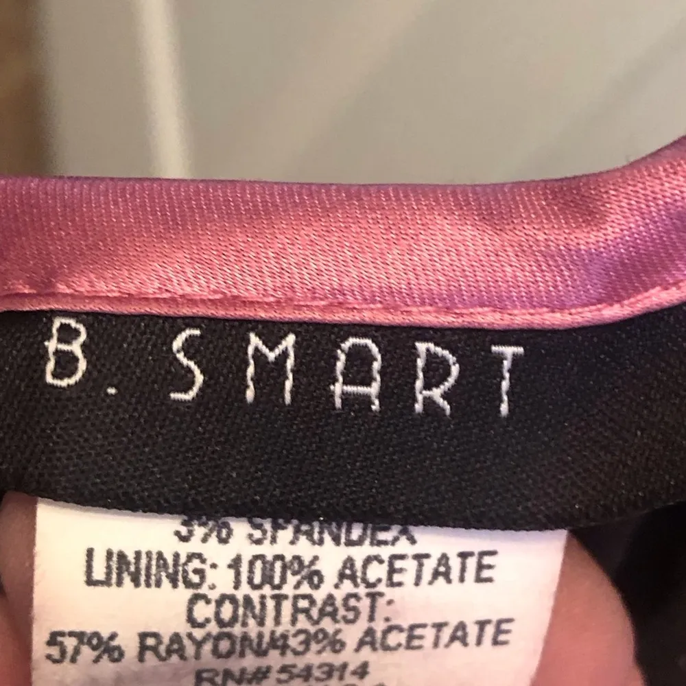 Vintage Dressy MIDI Dress from B. Smart Size 7/8 Cocktail Tea Length Black - Image 9