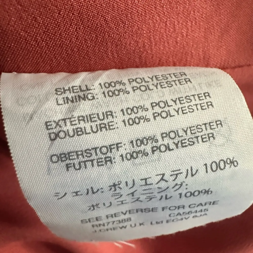 Madewell Posy Cactus Flower Burnt Orange Ruffle  Dress Size 2 - Image 5