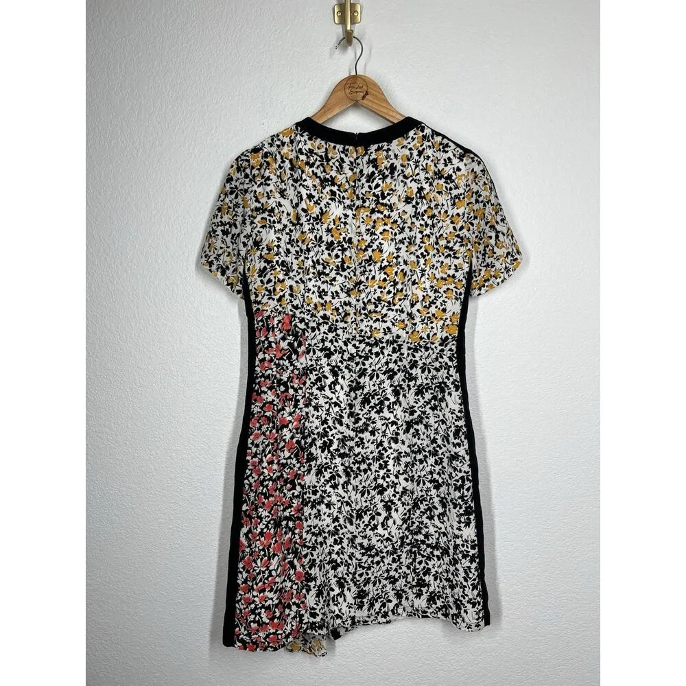 Nanette Lepore Mixed Floral Silk Dress Size 10 Barcelona Babe - Image 5