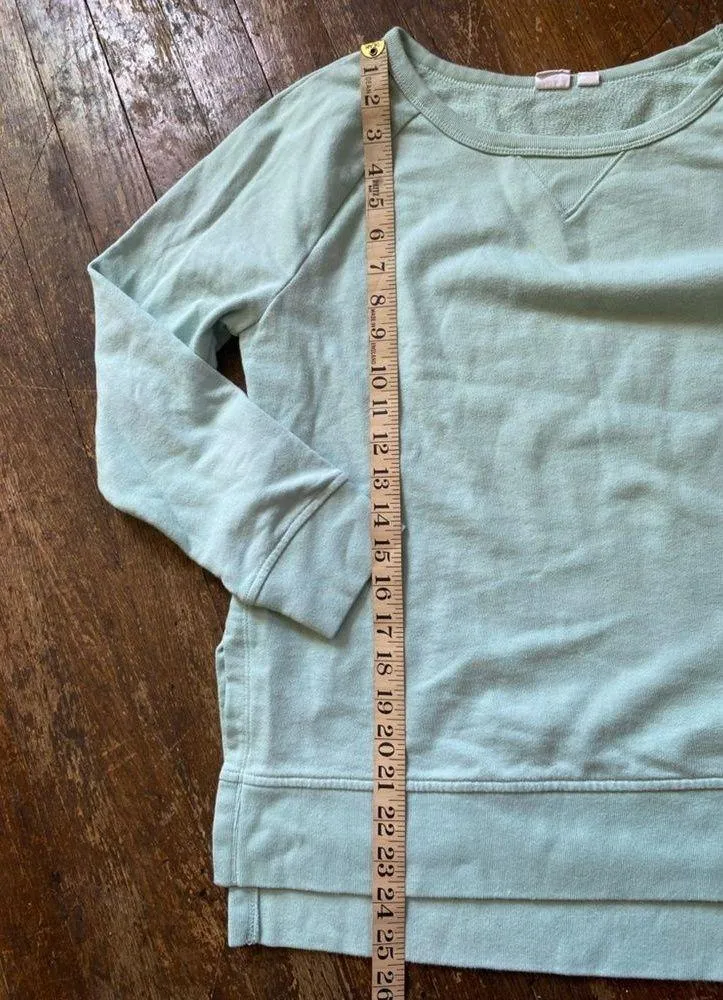 Gap Aqua Blue Crewneck Sweatshirt Womens Size SM - Image 7