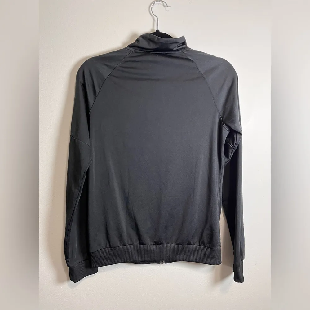 ADIDAS Track Suit Full Zip Jacket 3 Stripes Unisex Y2K Adult Sz Small EUC - Image 2