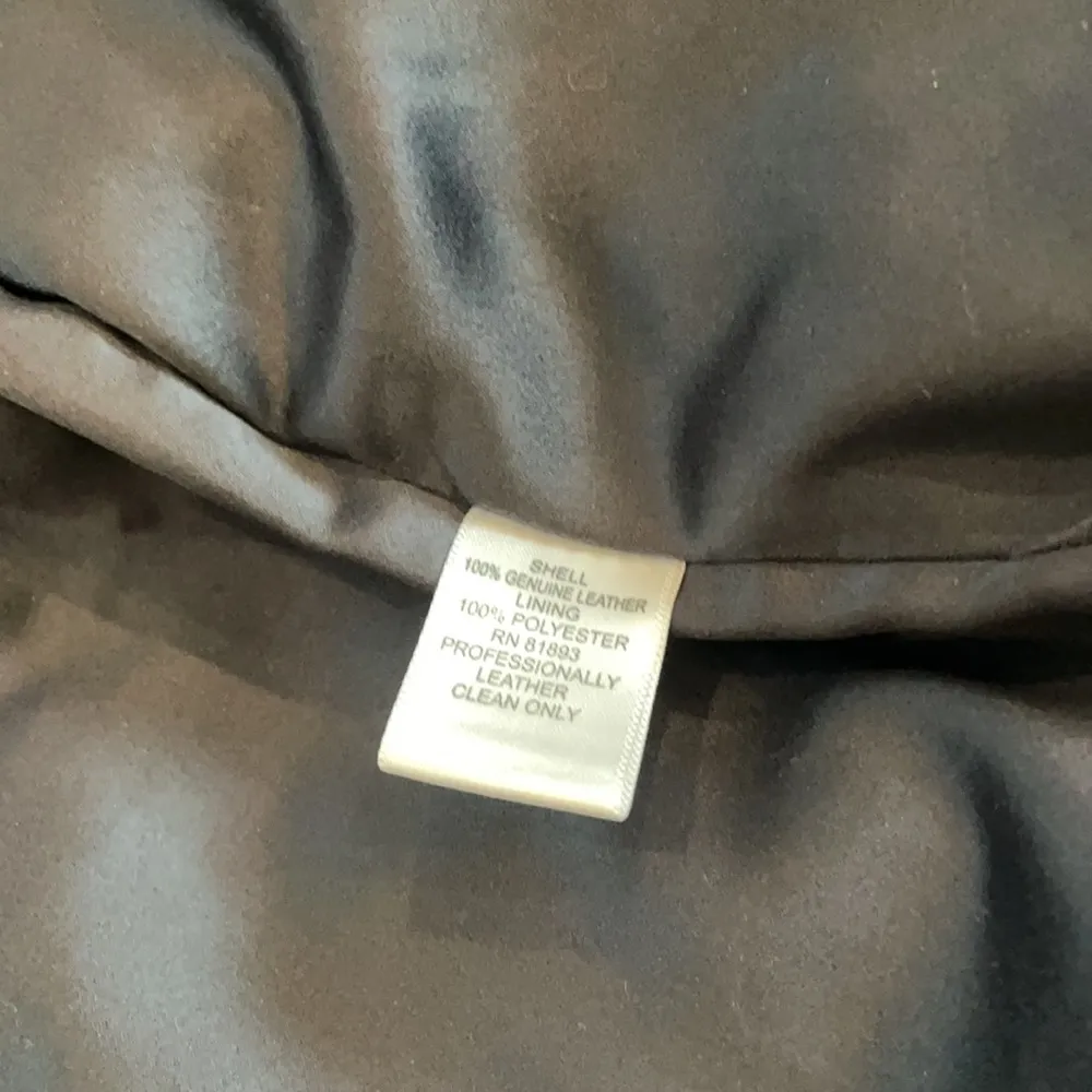 GF by Geren Ford Blue/Gray Leather Suede Snap Buttons Jacket Size Large - Image 9