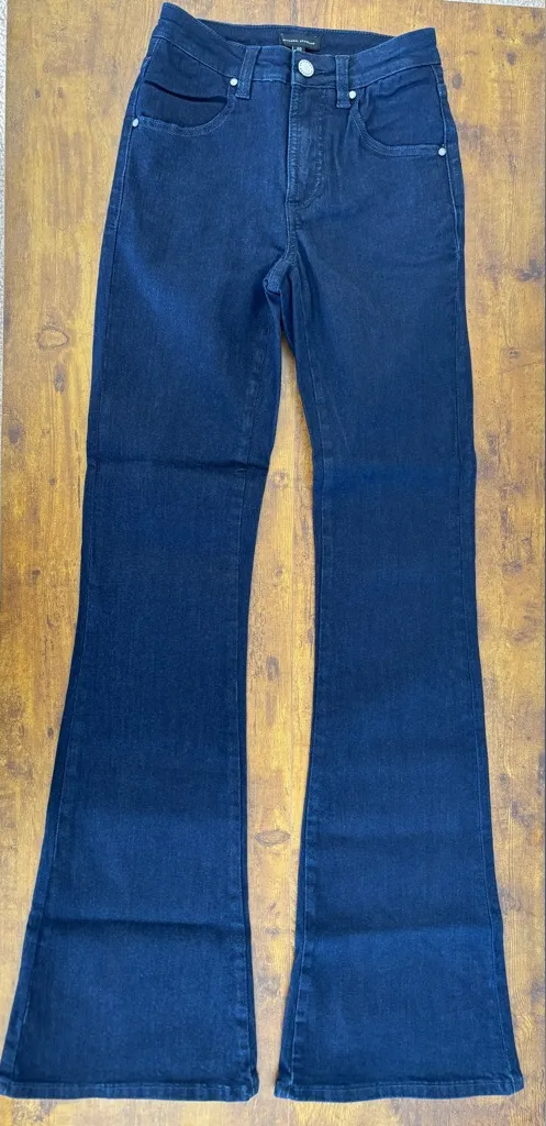 NWT Universal Standard Dark Blue Flare Sava High Rise Jeans Women's 00 (0 - XS) - Image 1