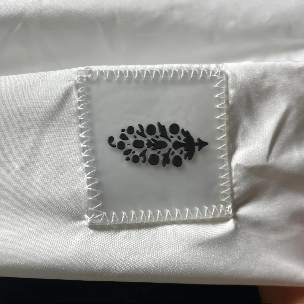 Free People Care FP Like The Wind Logo Jacket Blue Size M - Image 8