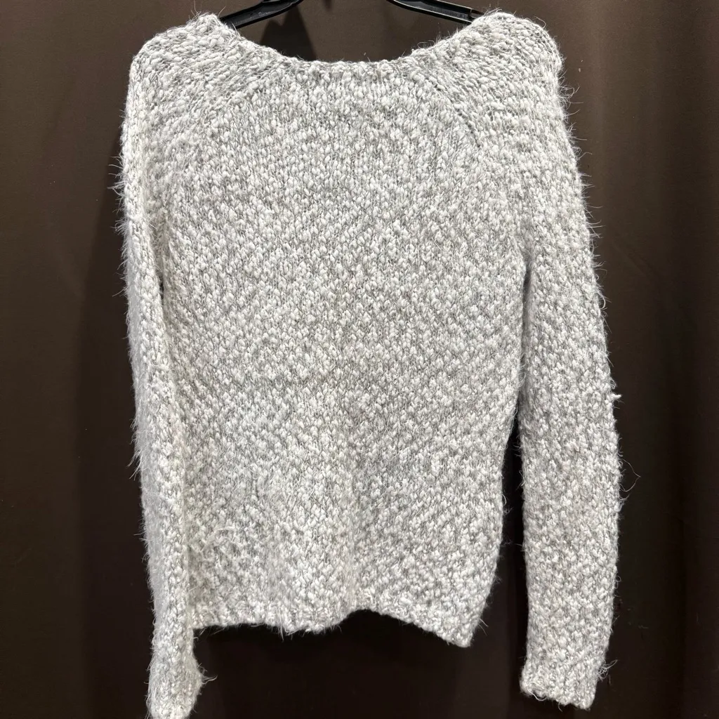 Buffalo David Bitton White/Gray Women's Sweater Size SP - Image 2