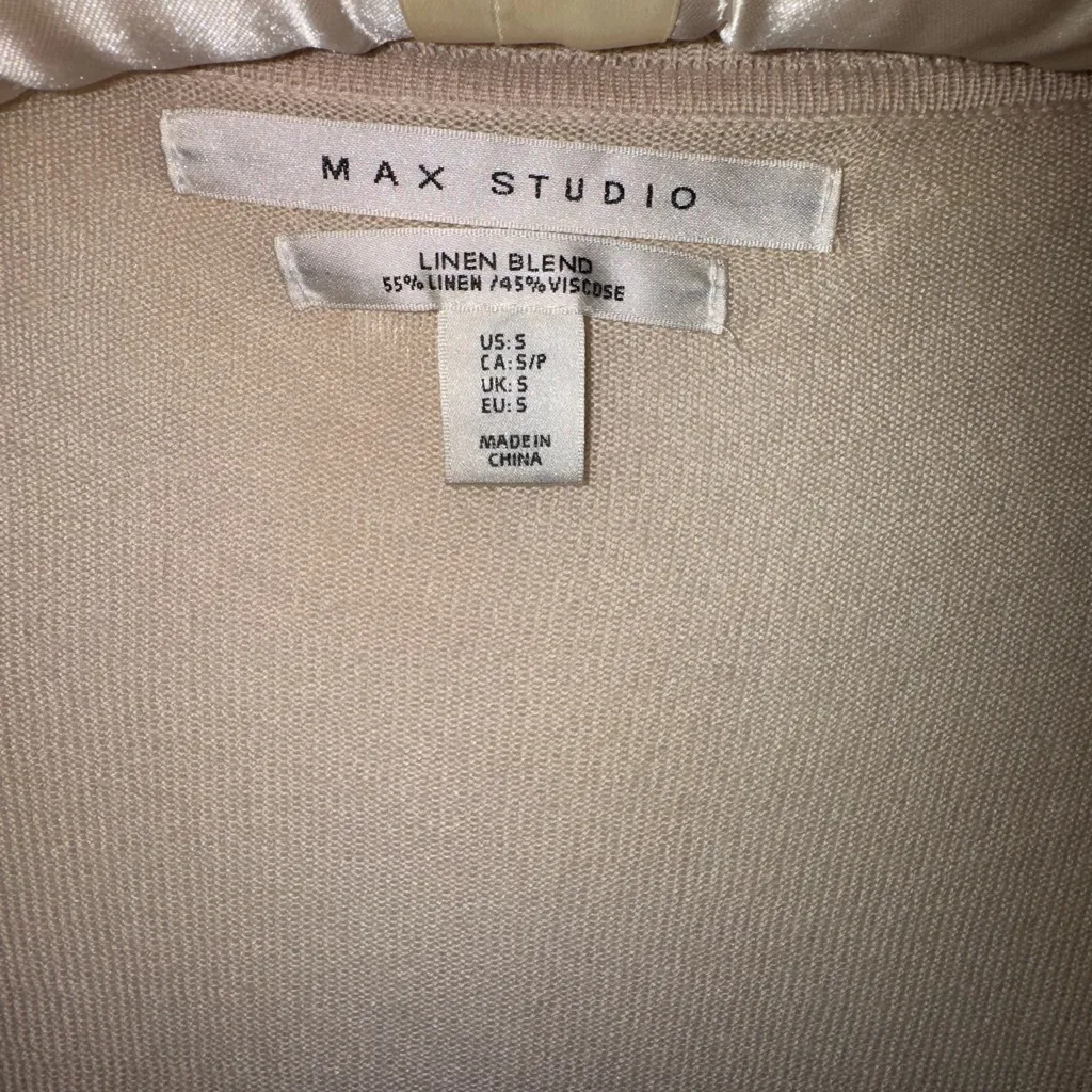 Women's Beige Sweater Cardigan - Image 2