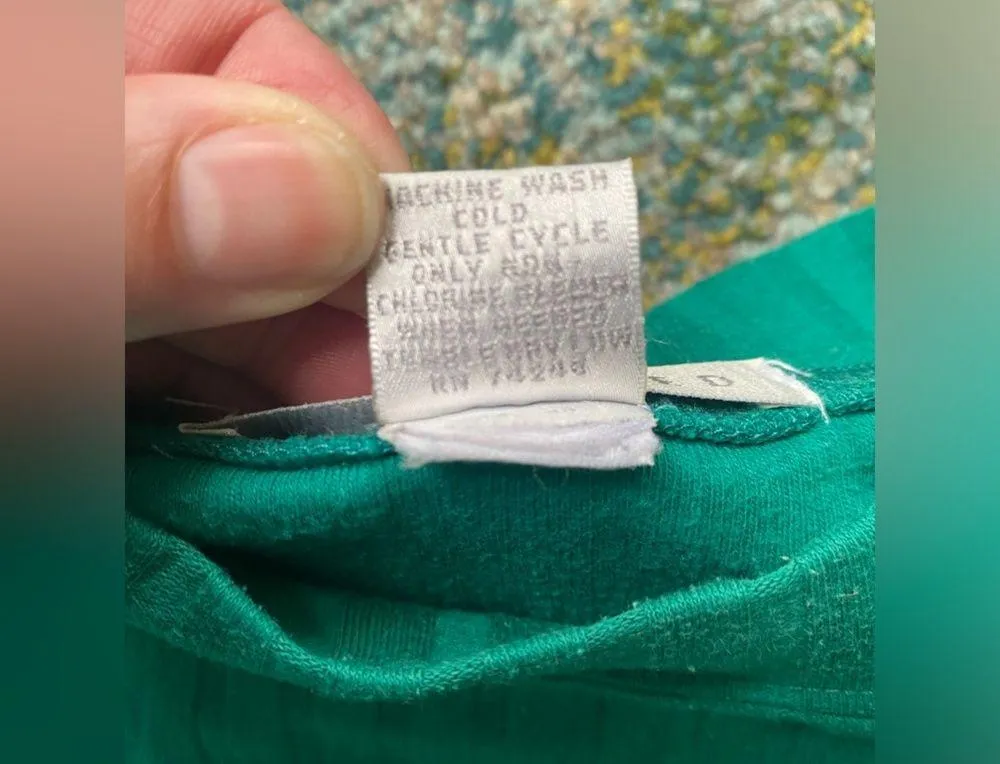 Vintage 90s The Limited dolman sleeve ribbed mock neck tunic top, size large - Image 7