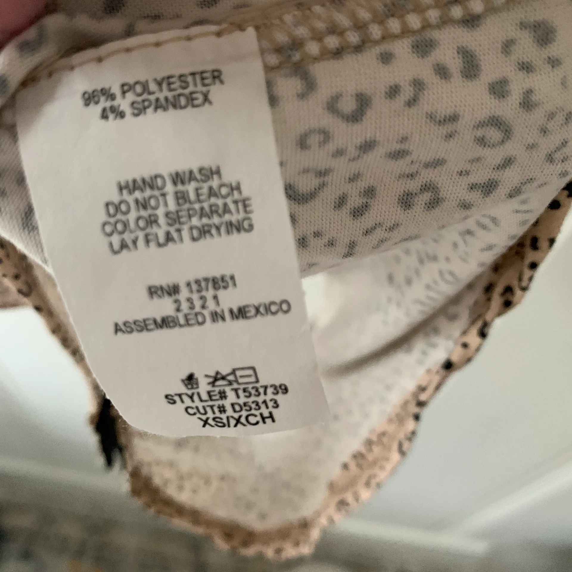 Tan Brown Black Leopard VNeck Leotard Bodysuit NWT - Image 5