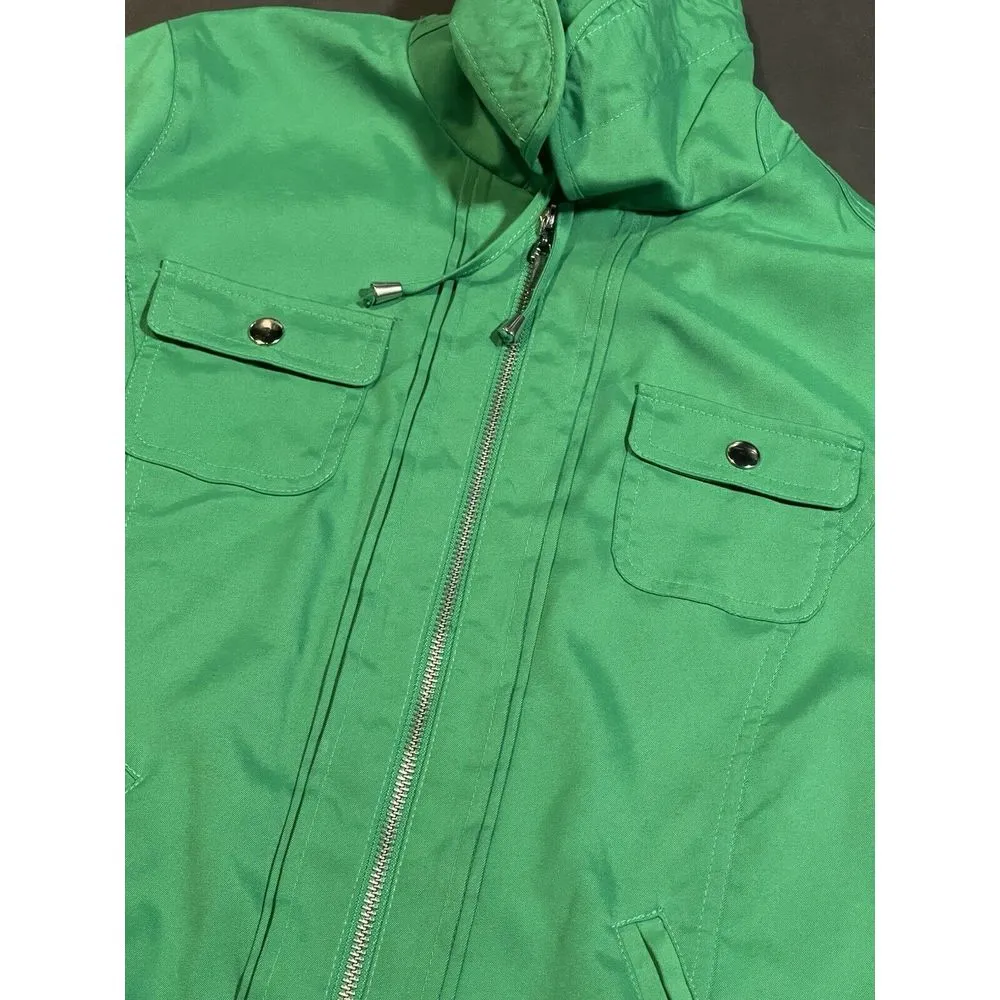 Allison Daley‎ | Petite Zip Closure Jacket Green Size 8P. S-304 - Image 2