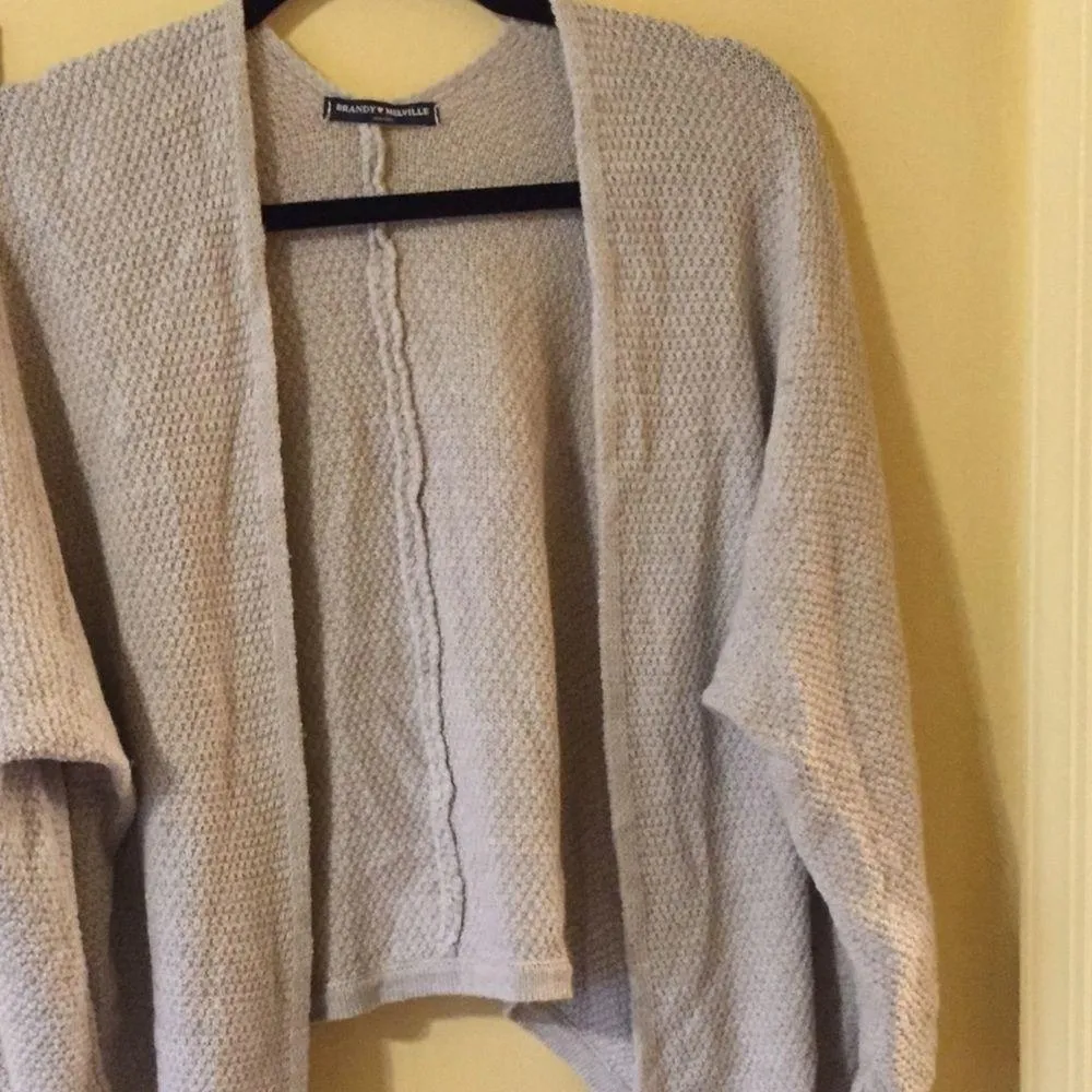 Brandy Melville Caroline Wool Open Front Cardigan - Image 5