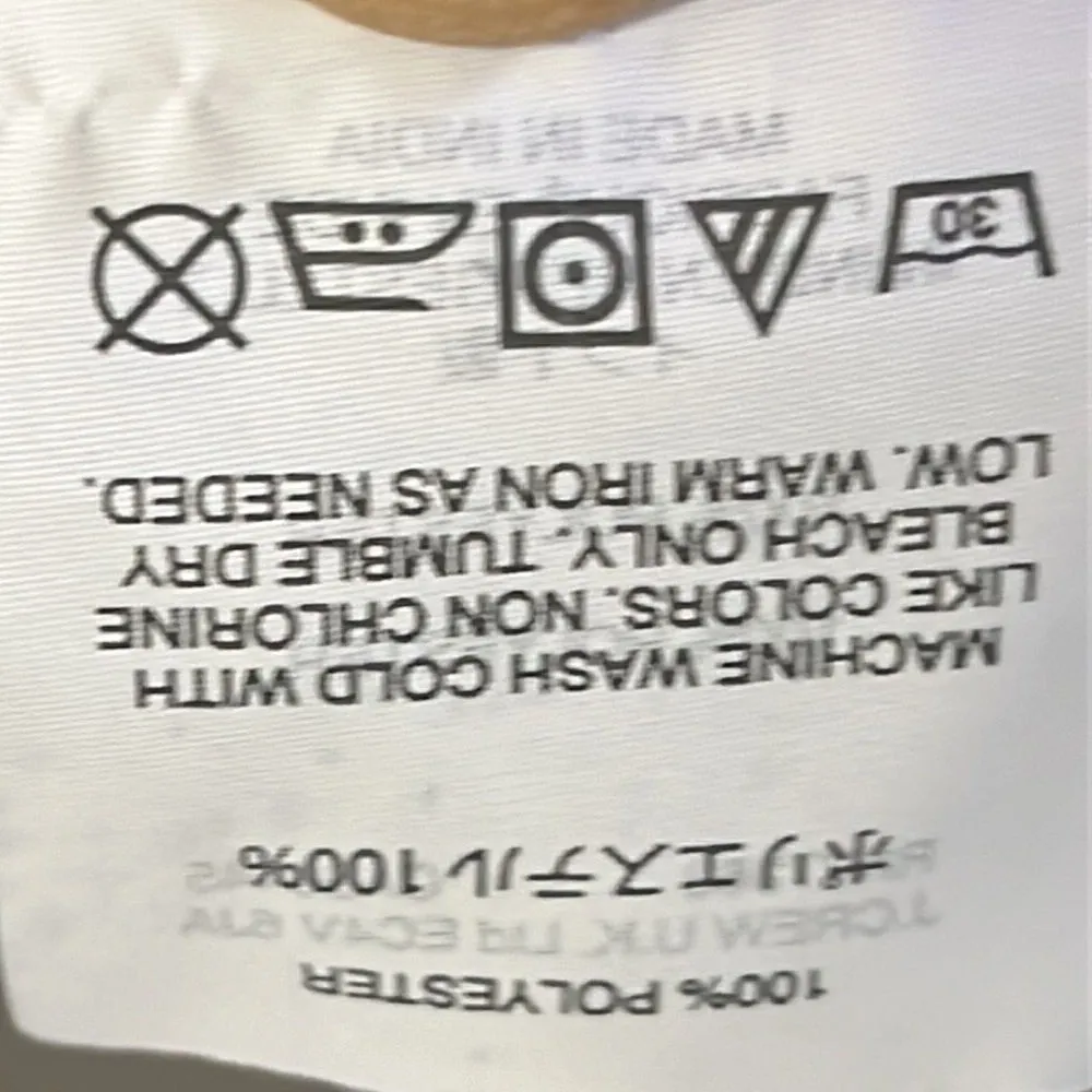 J. By J. Crew Tropical Yellow Blush Cream and Navy Wrap or Scarf with Tassels - Image 9