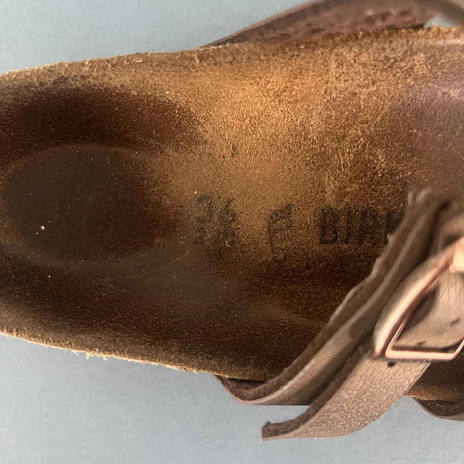 Birkenstock Mayari Mocha Brown Birkibuc Strappy Sandals - Image 9