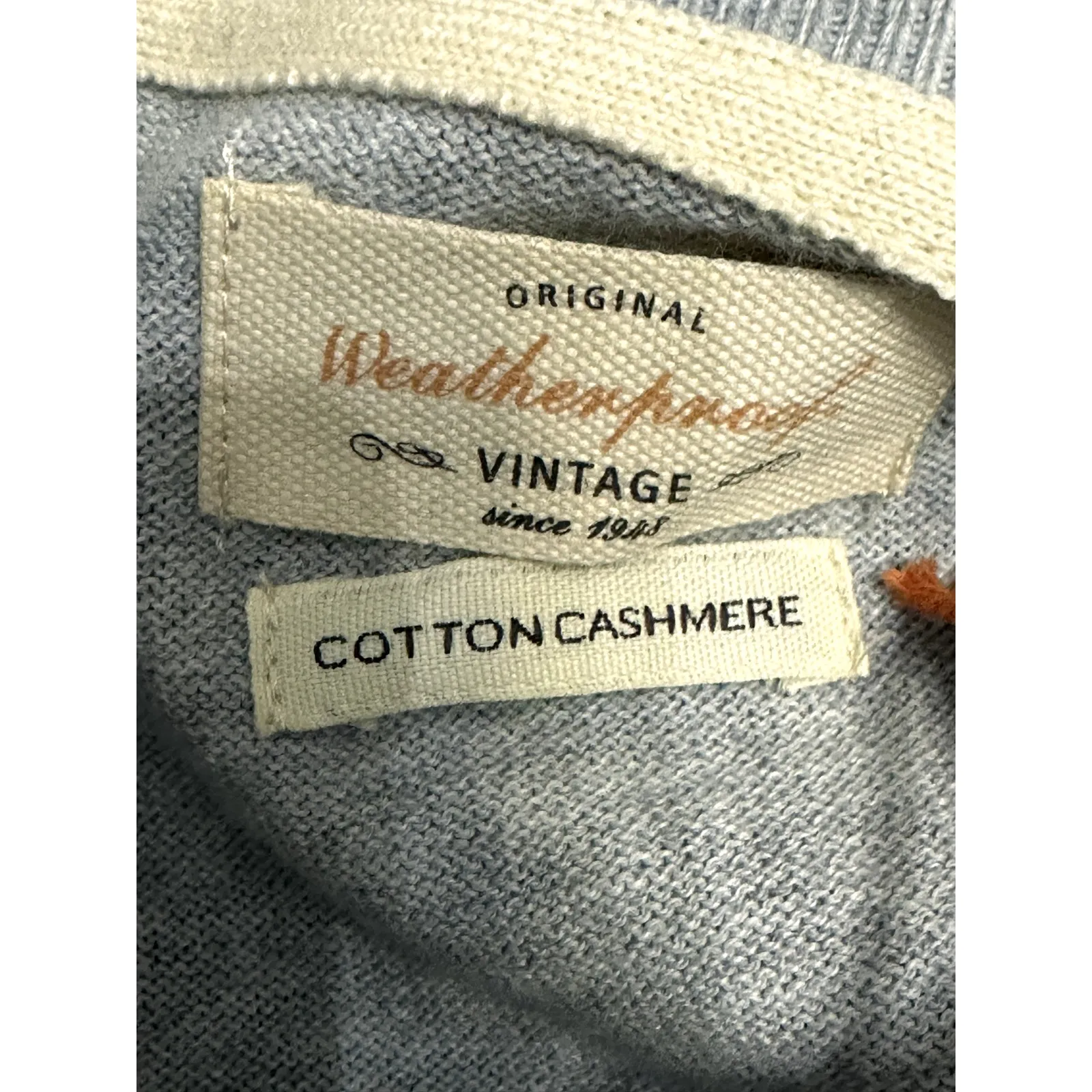 Weatherproof Vintage Sweater Soft Cotton Cashmere Butterfly Design Gray W XS NWT - Image 9