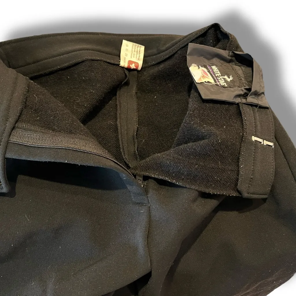 VTG 90s White Stag Ski Pants Sz 12 Black Stirrups Winter Snow Sledding Snowboard - Image 7