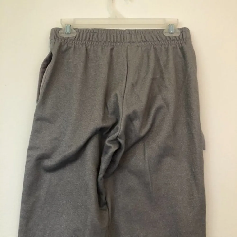 BOOMBAH Solid Heather Gray Elastic Waist Fleece Lined Sweats Sweatpants Small - Image 6