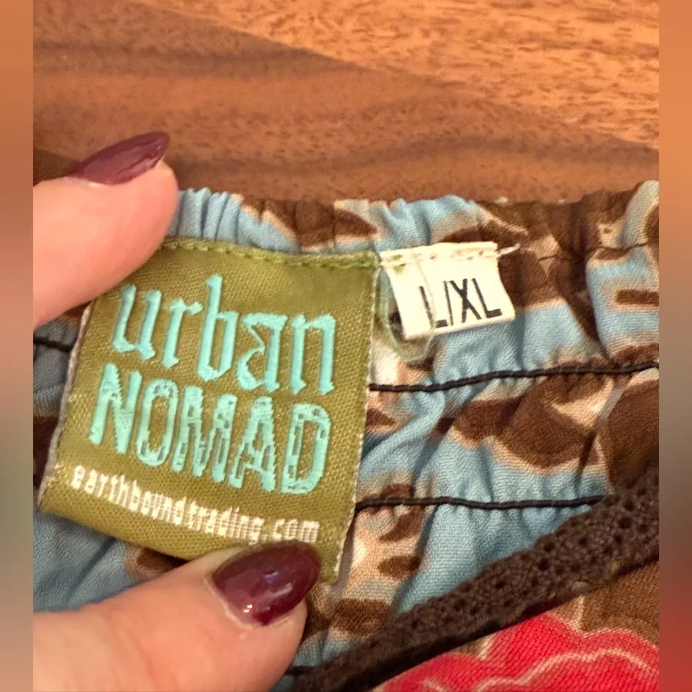 Urban Nomad Boho Maxi High Low Dress Floral Pattern Straps Sleeveless Women L/XL Orange Size L - Image 5