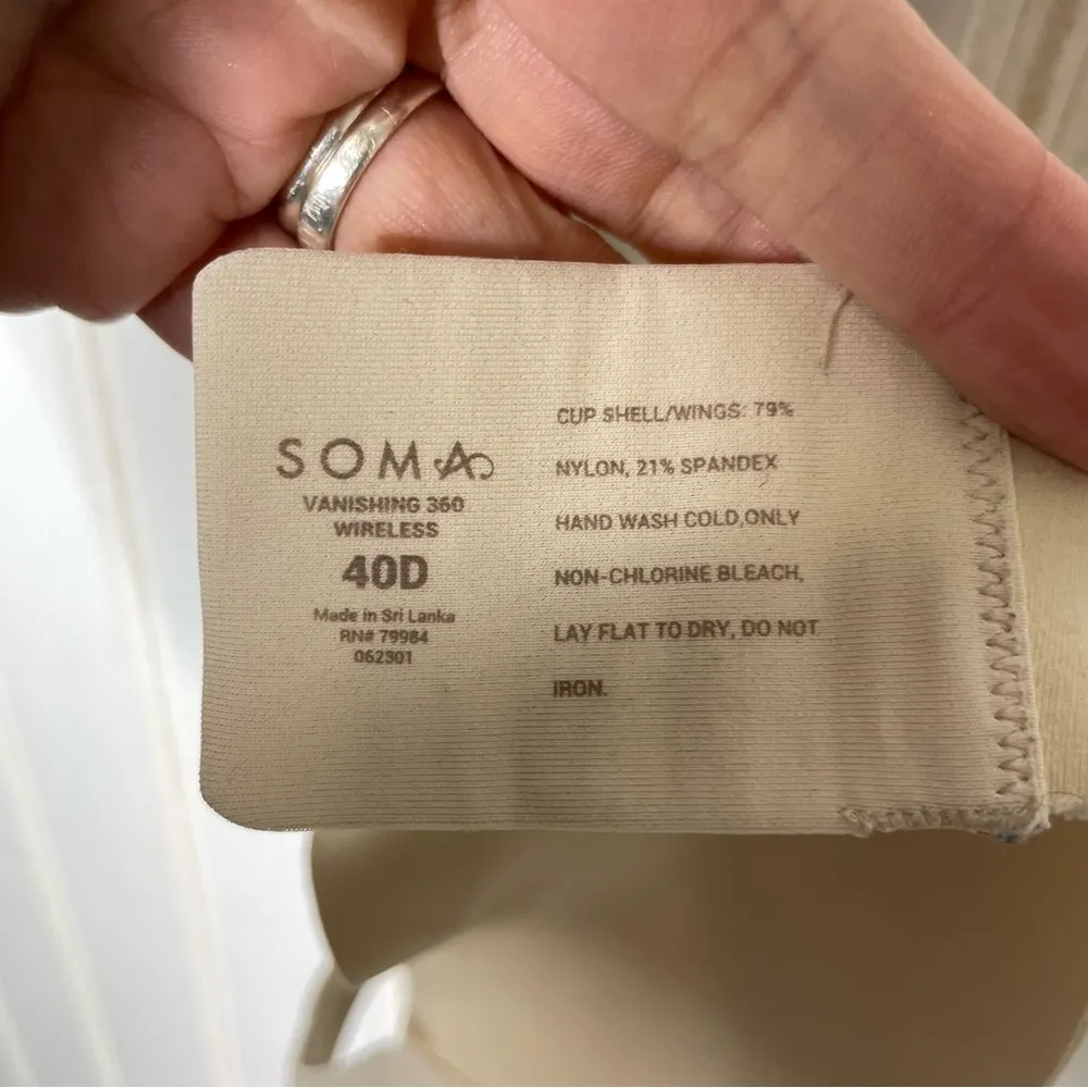 Soma Vasnishing 360 Wireless Bra 40D 809 - Image 6