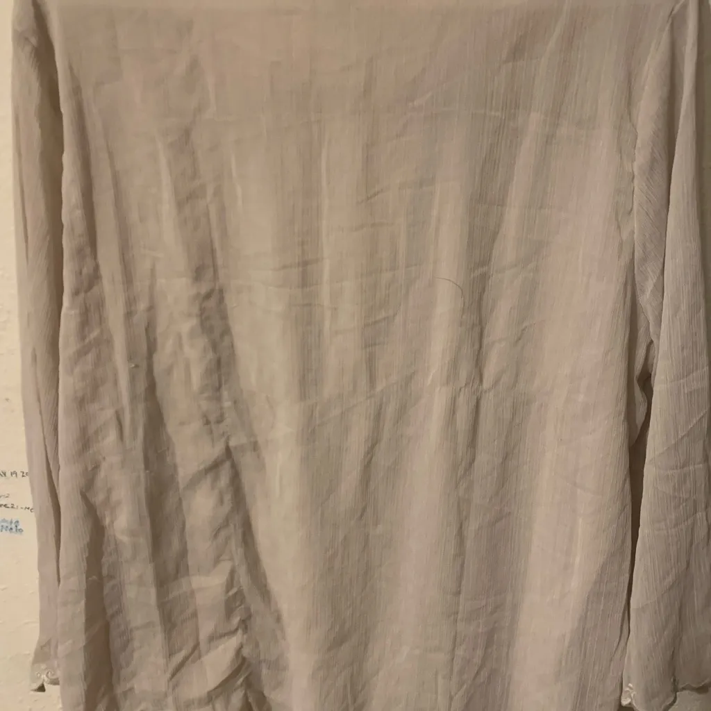 Krazy Kat Cream‎ Relaxed 3/4 Sleeve Blouse - Image 6