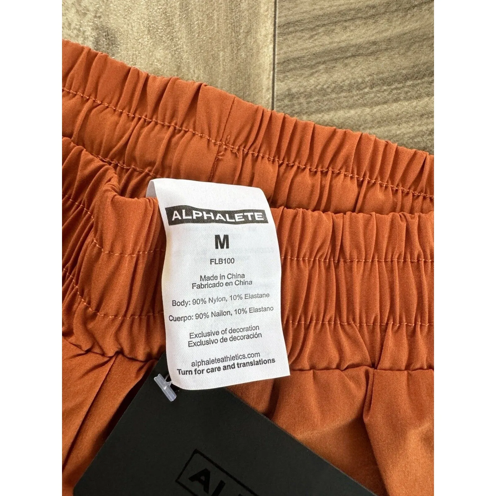Alphalete Woman’s Infinity Stride Short W/ Liner - Sour Tangerine, Size Medium - Image 7