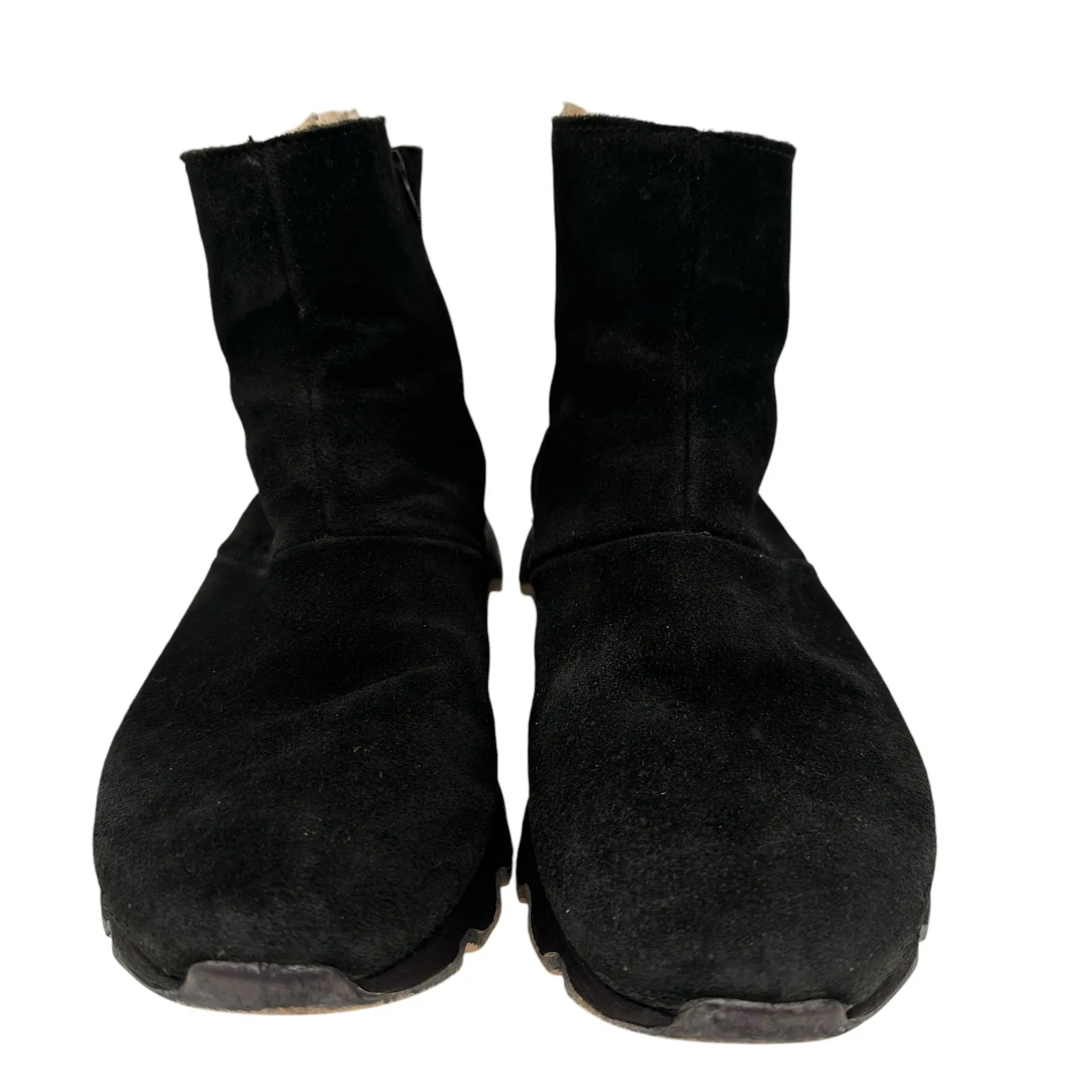 Sorel Women's Black Kinetic Short Suede Leather Boots Size 8.5 - Image 3