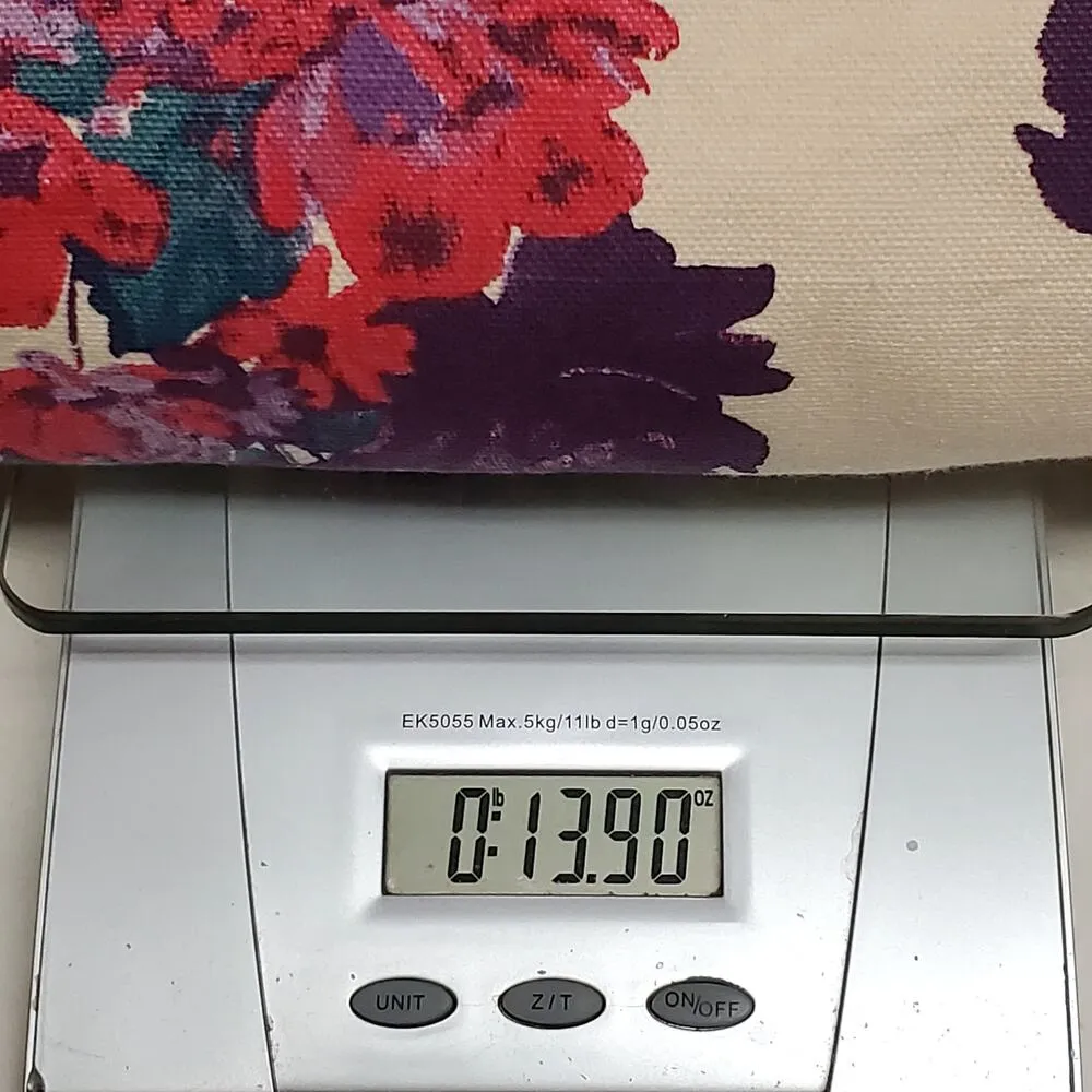 Soft Surrounding Large Purple Floral Canvas Bag Oversize Tote 22 x 16" Bloomcore - Image 8