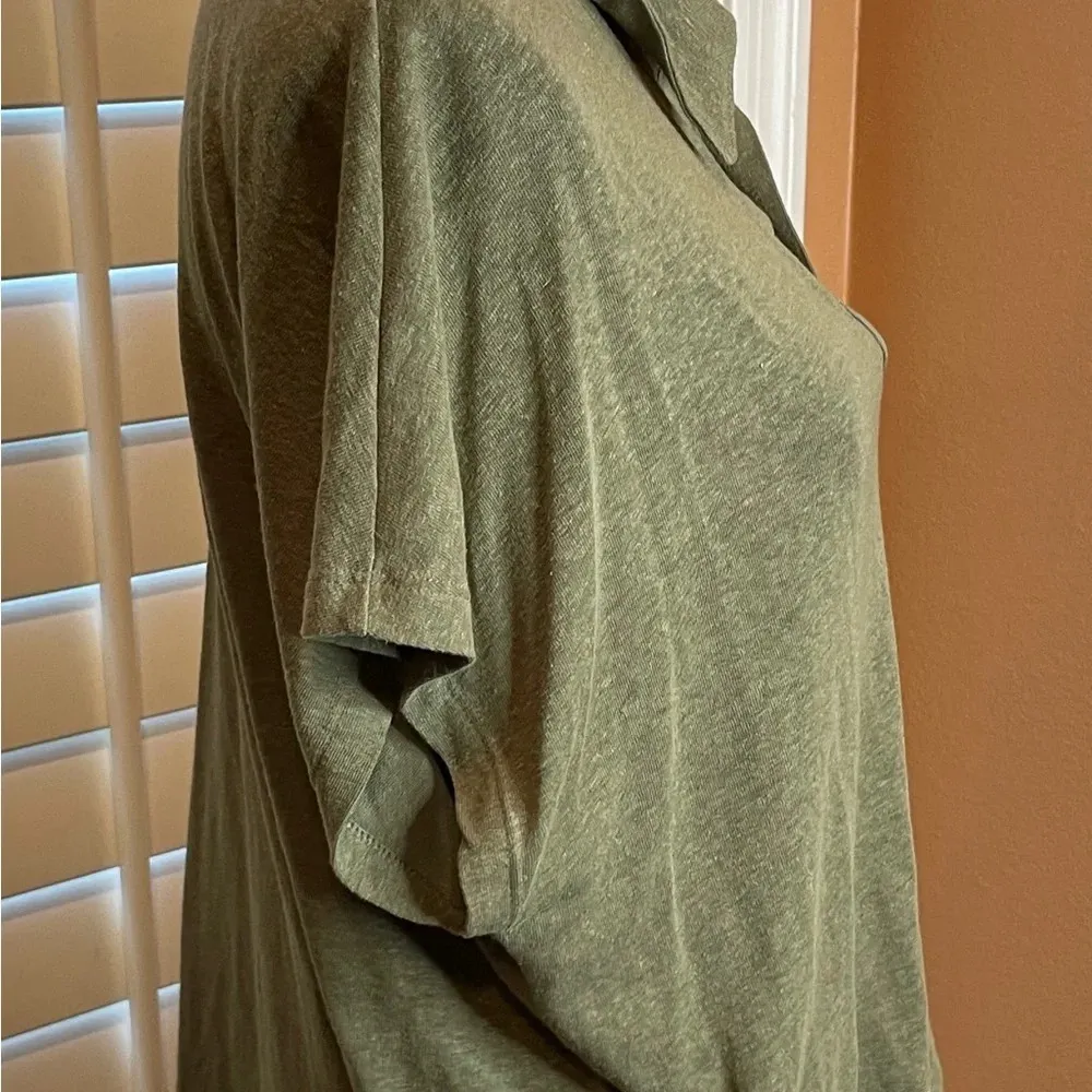 Gap Women’s Large Tan Green Linen Blend Tee Short Sleeve Shirt Top Lot‎ Of 2 - Image 13