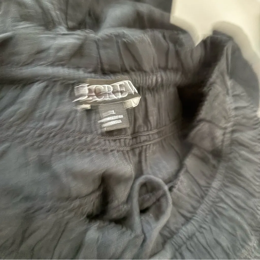 J. Crew Airy Gauze Babydoll Dress Black - Image 4