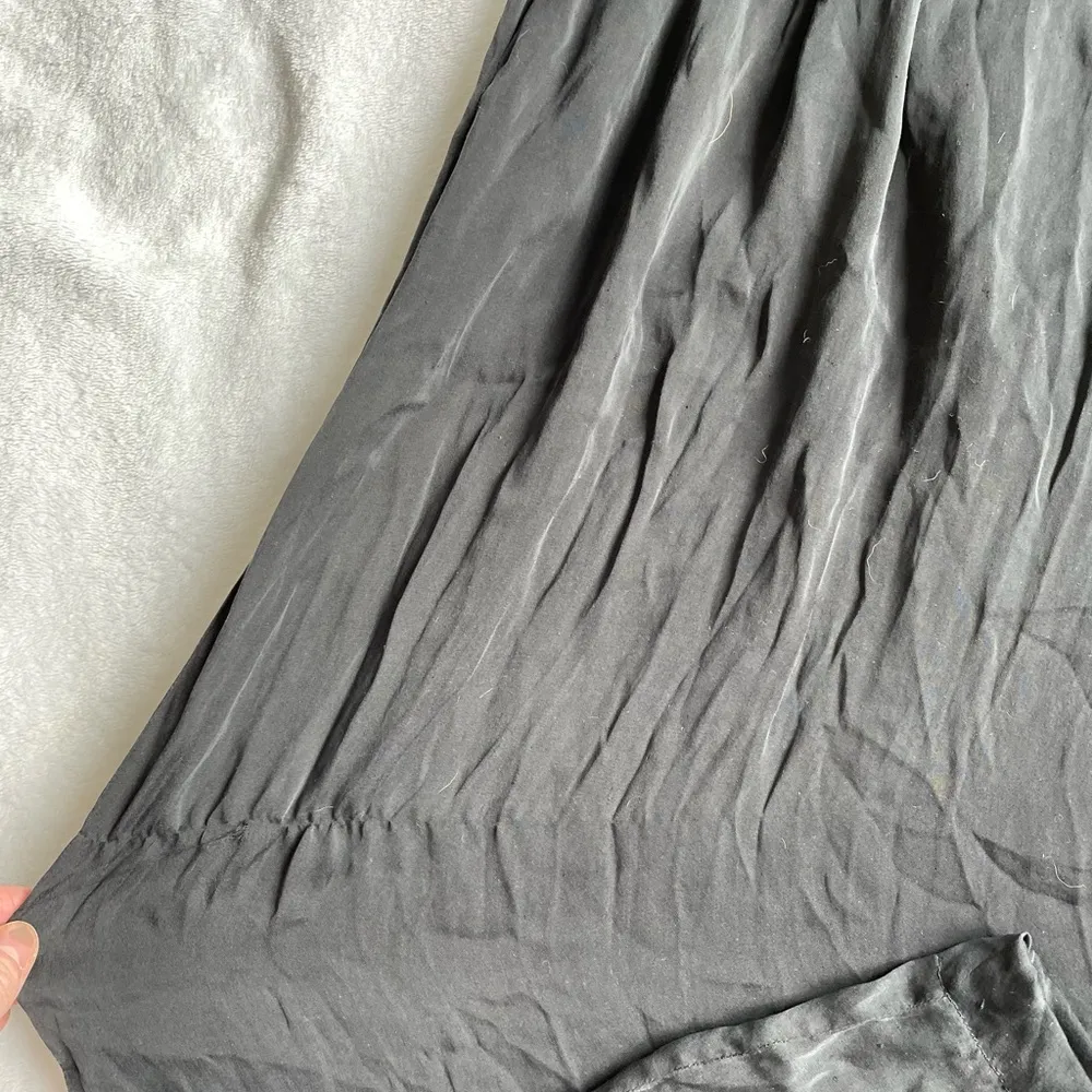 Theory Black Silk Wide Leg Jumpsuit - Image 9