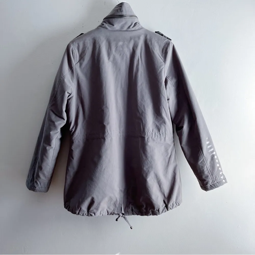 Madden Girl Faux-Fur Lined Mid Season Utility Jacket in Olive Green, Size Medium - Image 10