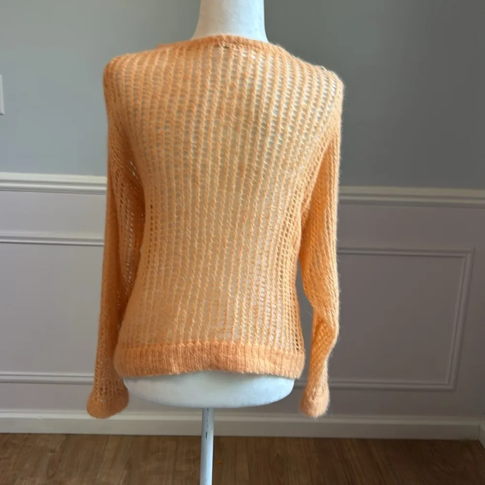 Free People Light & Lofty Pullover Sweater Alpaca Mango Orange Size XS - Image 7