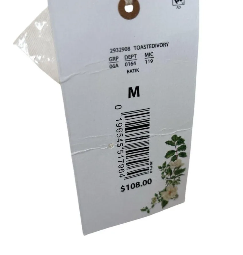 New Chelsea & Violet Women's Ivory Denim Overalls - Size Medium - Image 5