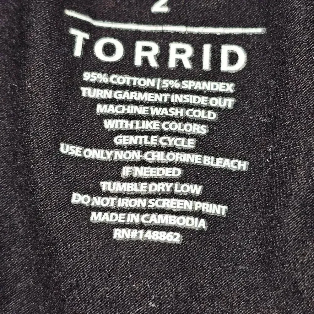 Torrid Womens Black Tiger Leggings‎ 2 2X - Image 4