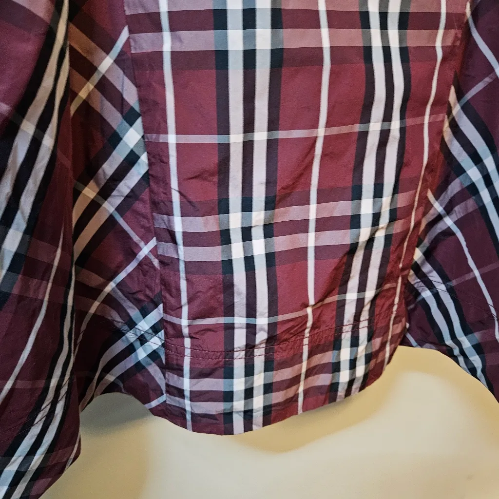 Maeve Plaid Puff Mini Dress Red Anthropologie Short Sleeve Sweetheart NWT XL - Image 8