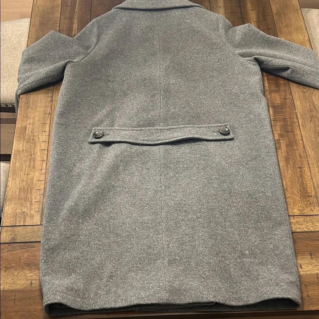 Pendleton Women’s 16 Gray Wool Coat Double Breasted Merino Classic Overcoat EUC - Image 5