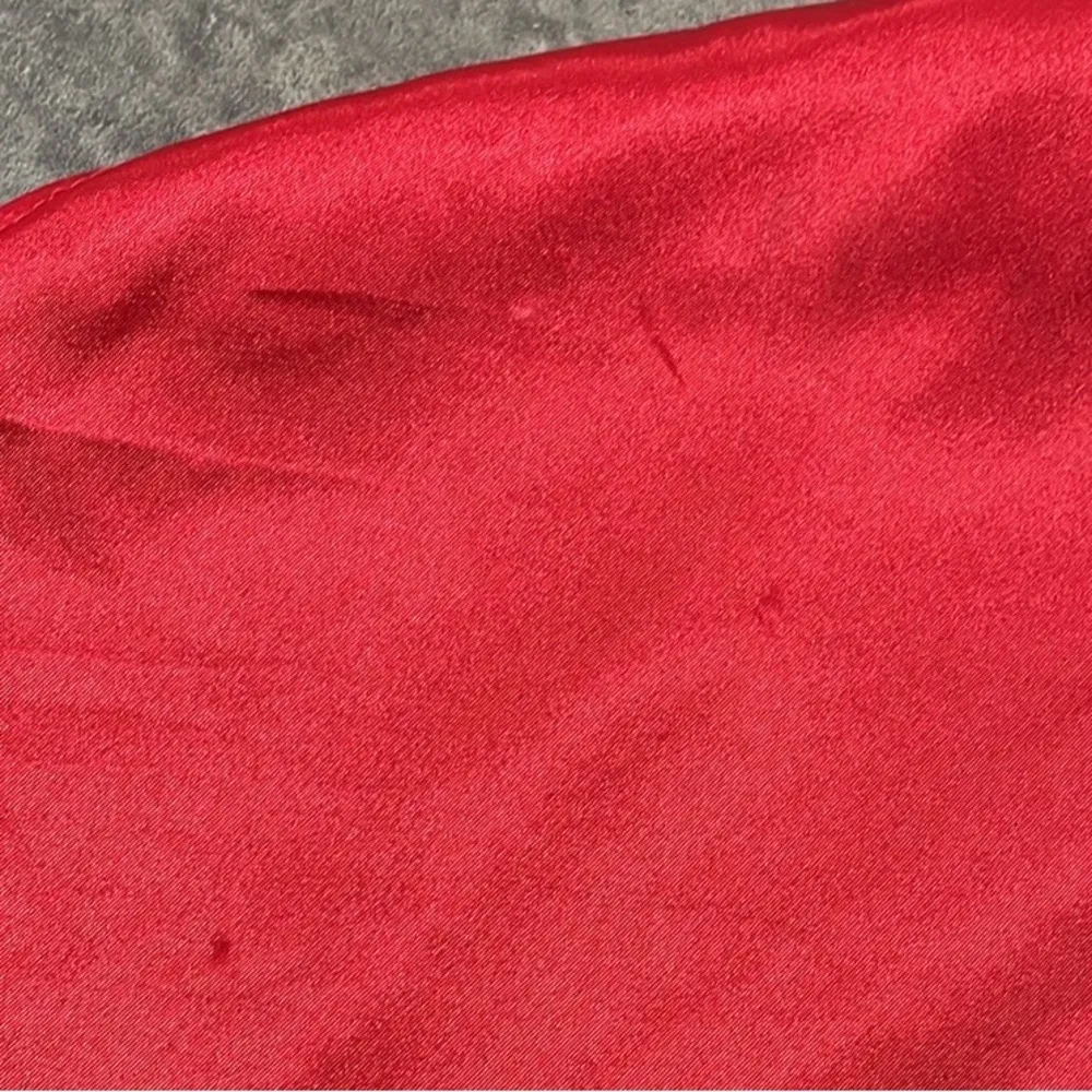 Vintage Inner Most Red Satin Gown size Small - Image 7