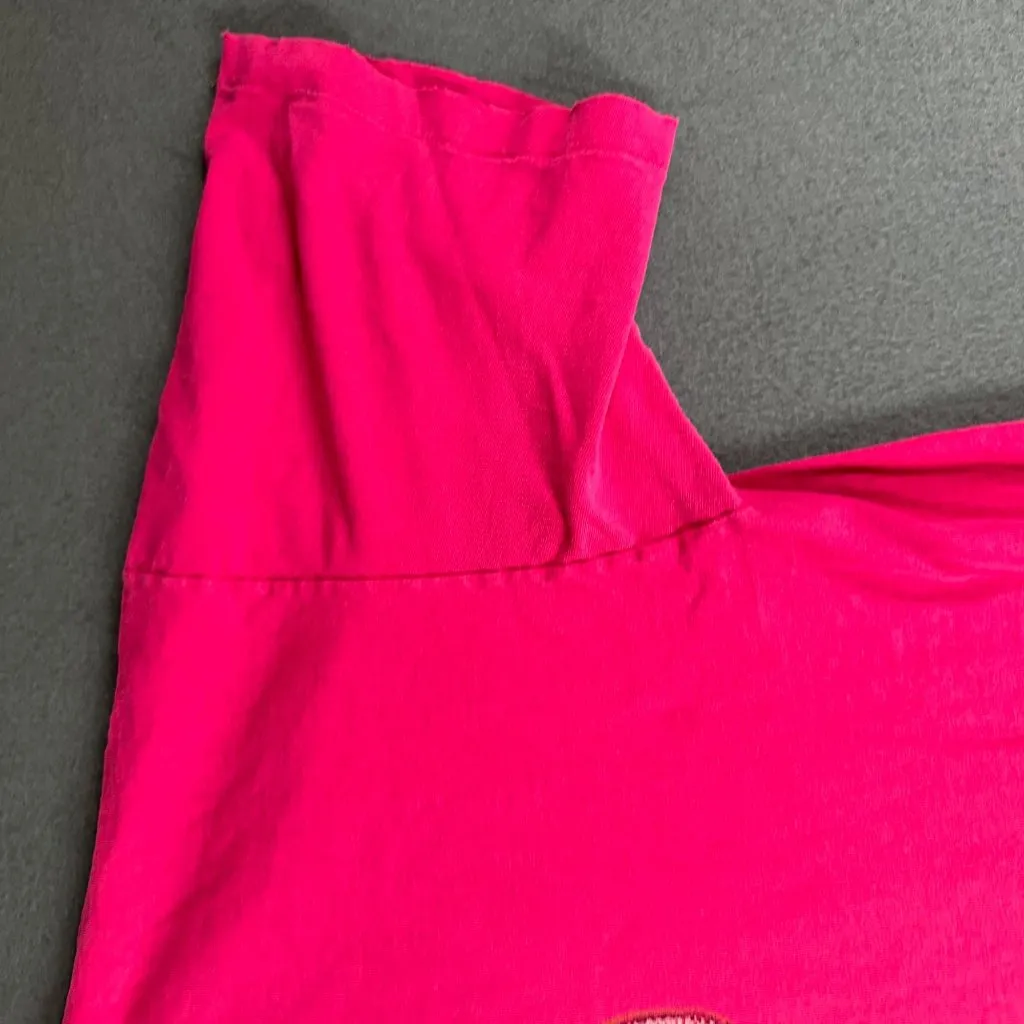 Vtg Jerzees Womens One Size Pink Sea Life Graphic T-Shirt Short Sleeve‎ Dress - Image 5