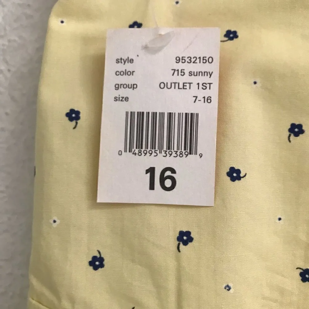 Deadstock ESPRIT (kids) yellow floral micro mini skirt 6* - Image 5