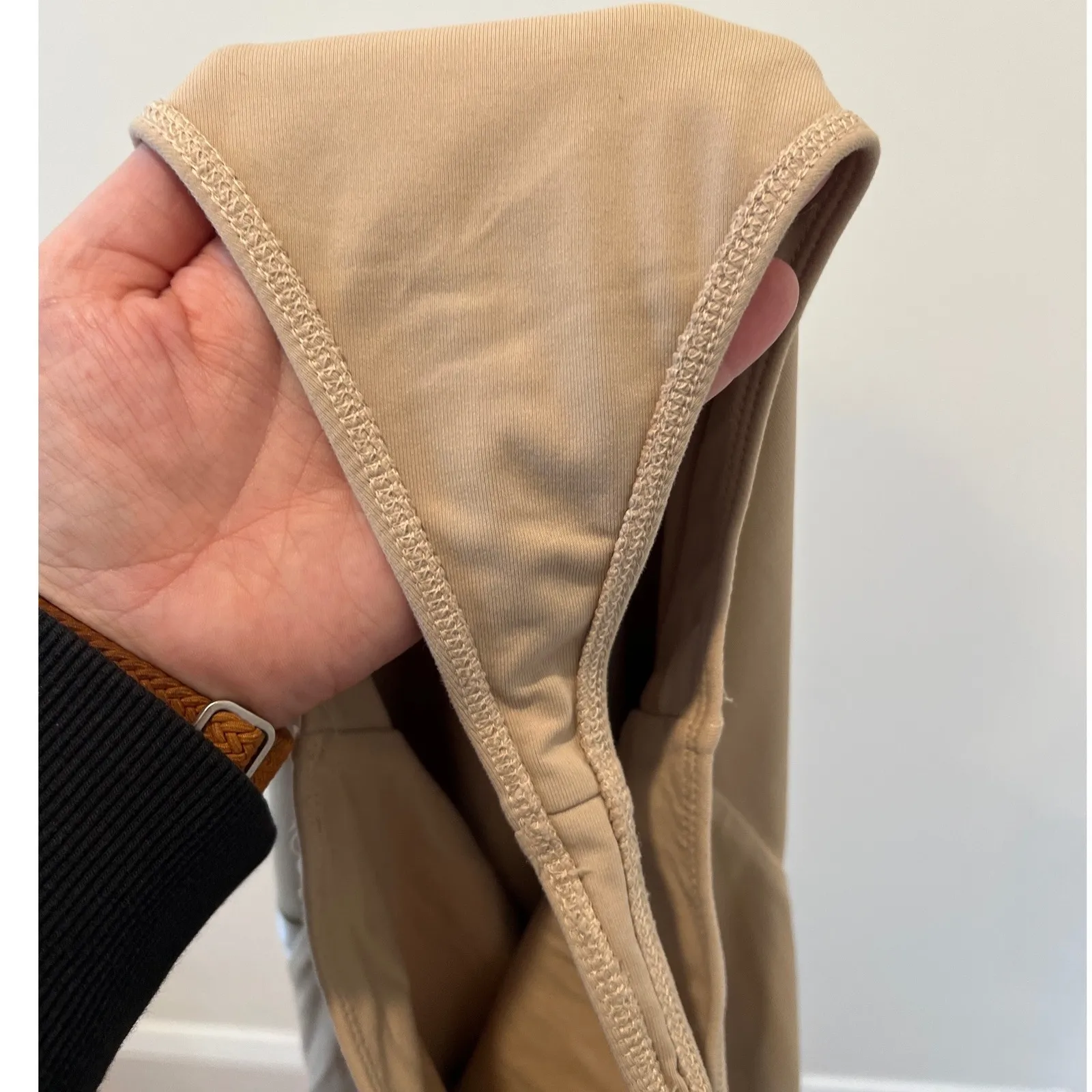 Babaton Aritzia  Square‎ Neck Body Sult Tan Medium EUC - Image 4