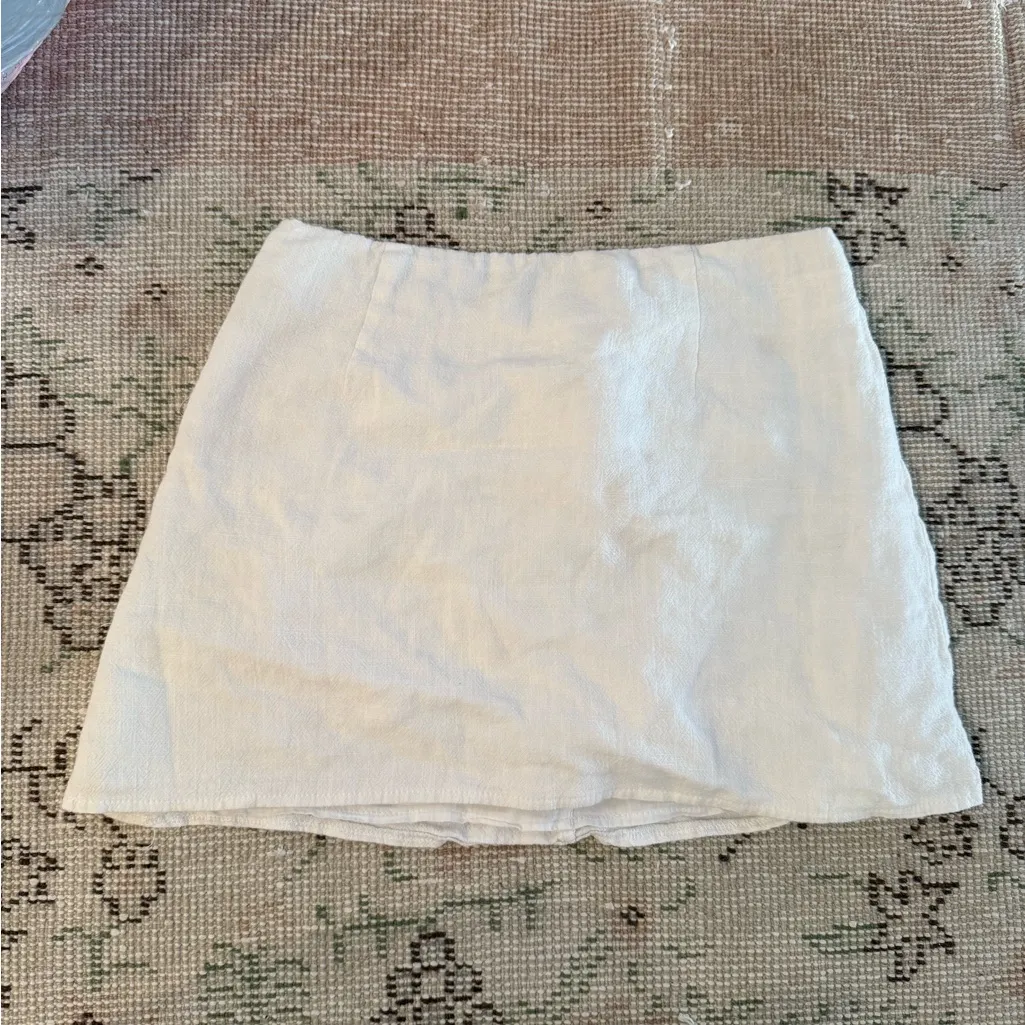 Princess Polly  SELBY MINI SKIRT WHITE - Image 4