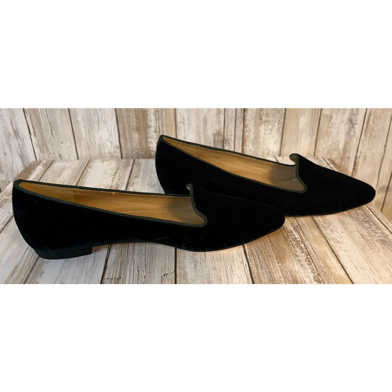 VANELi Women's Hunter Green Velvet Loafer Size 7.5 - Image 3