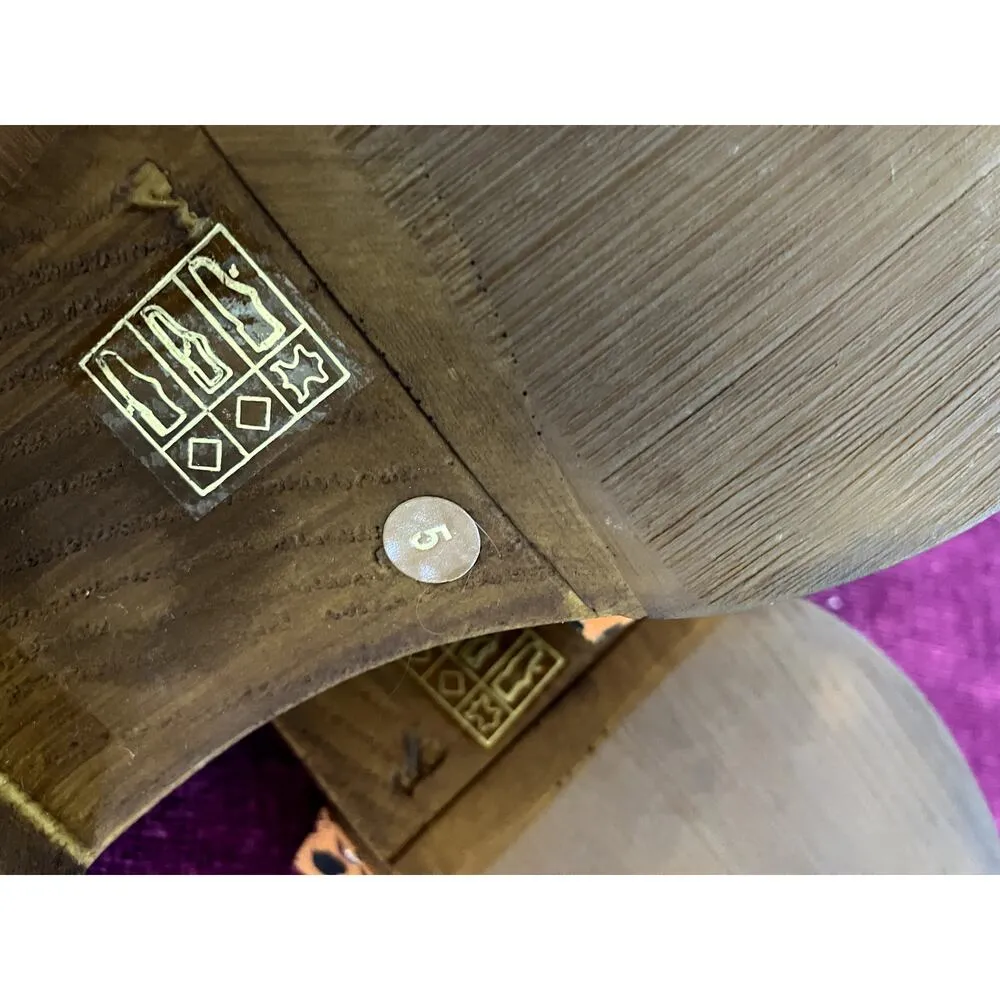 ASOS Transit Suede Heeled Mule Sandal Orange Leopard Size 38 US SIZE 8 MOB WIFE - Image 6