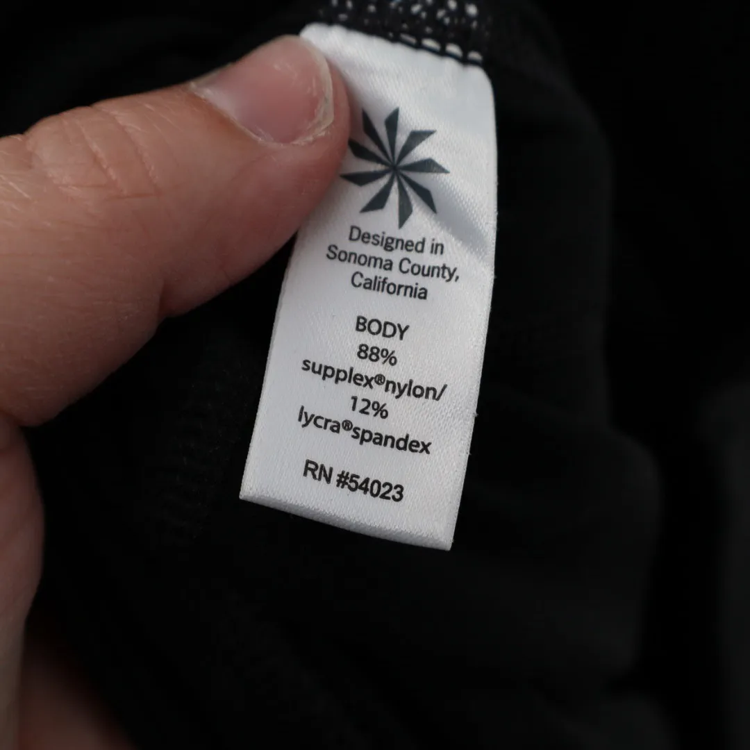 Athleta Black Lattice Cutout Capri Leggings Size MP - Image 4