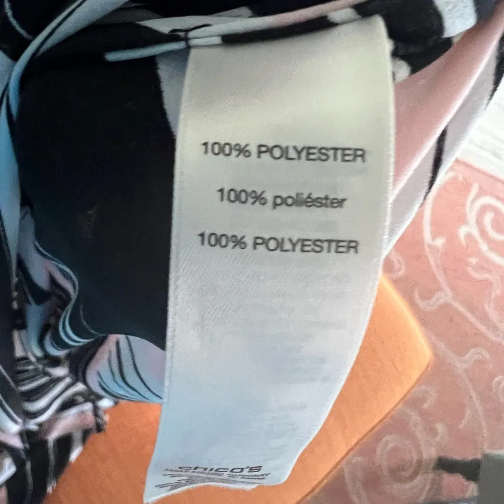 Chico’s high low blouse. Pink/black. Size S - Image 8