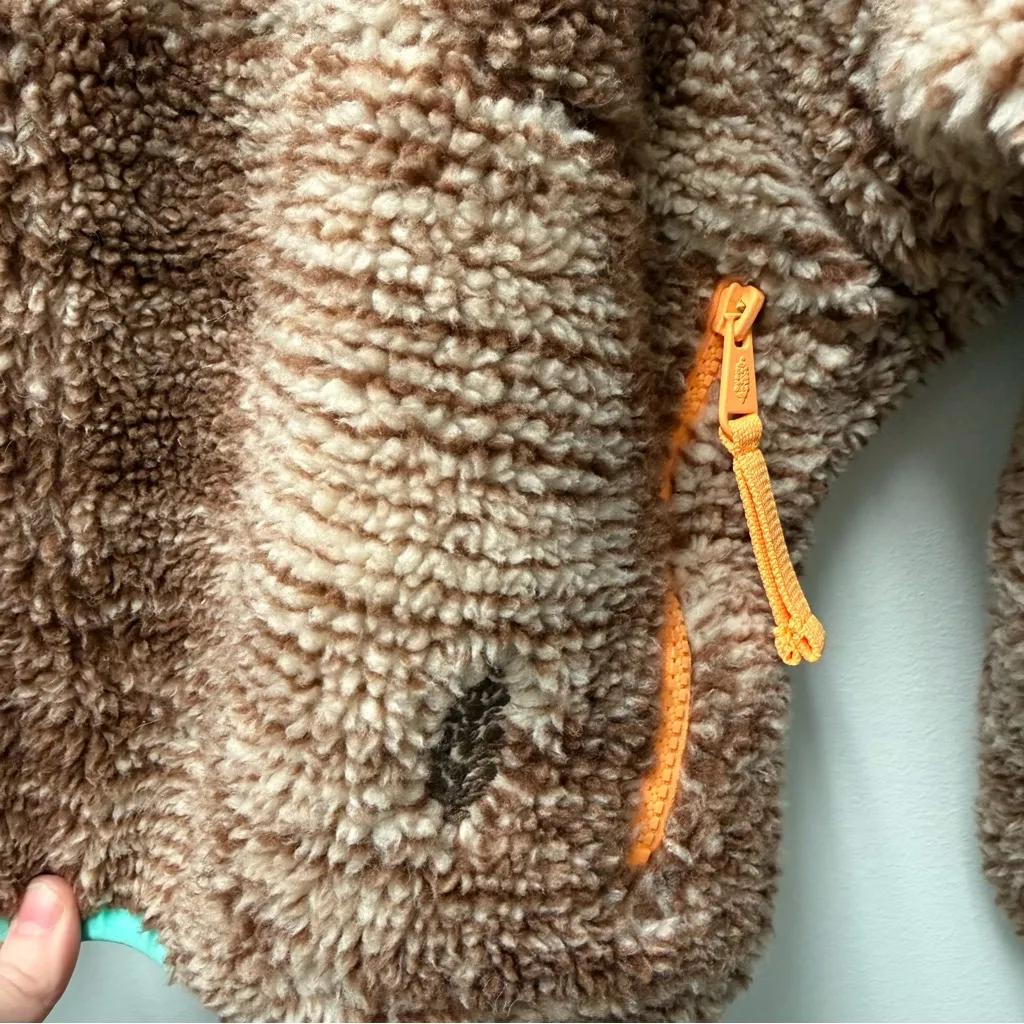 Free People Hit The Slopes Printed Pullover, Brown & Orange | Size Small - Image 6