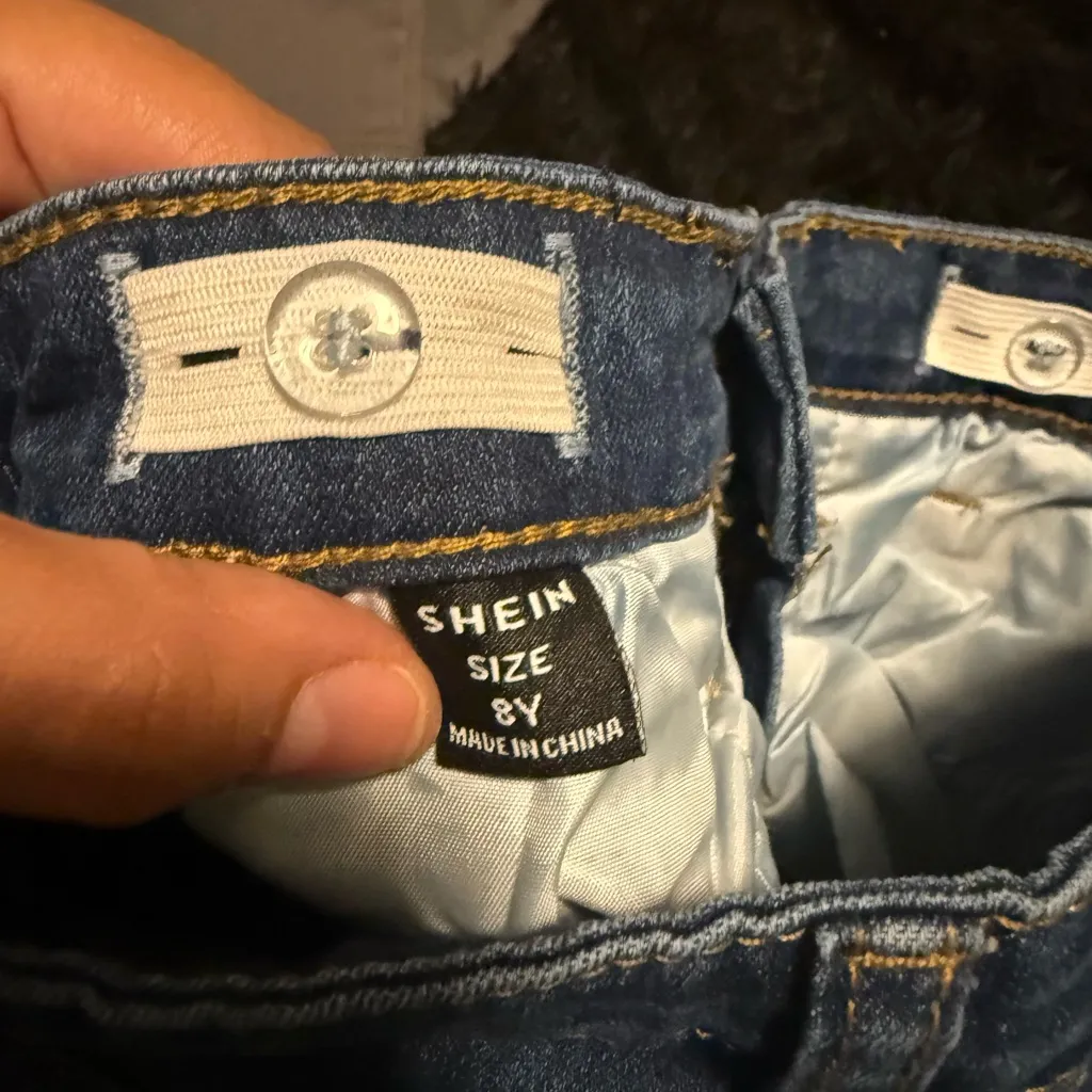 SHEIN Dark Blue Flare Jeans - Image 2