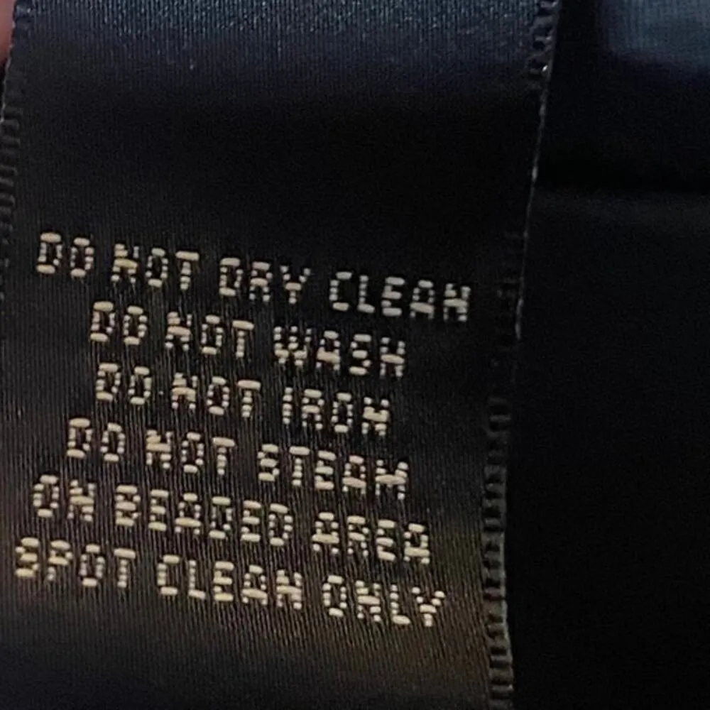 Vintage 90s Jones New York Dress Halter Dress Beaded Detail Black Womens Small - Image 10